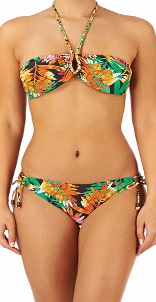 Protest Womens Protest Luana Bandeau Bikini - Dark Earth