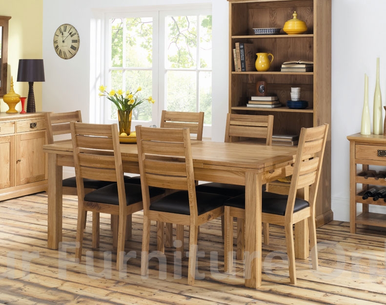 Provence Oak 6-8 Draw Leaf Extension Dining Table