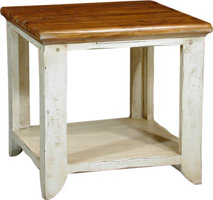 provence PAINTED COFFEE TABLE WITH SHELF