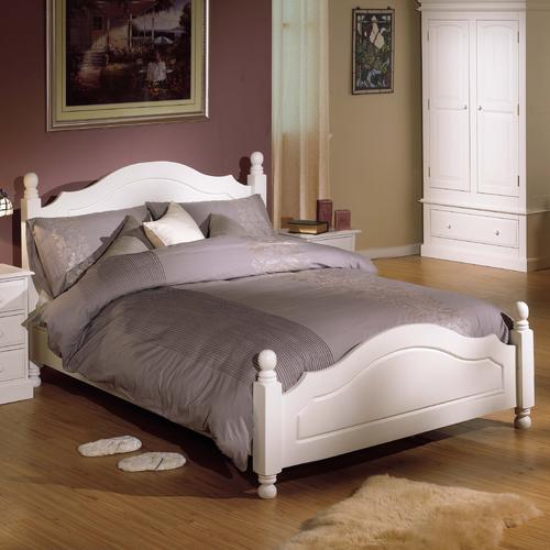 Provence White Bed Double 4`