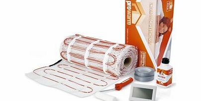 ProWarm  Electric Underfloor Heating 200W Mat Kit 1.5M2 -Includes ProWarm Touchscreen White Thermostat