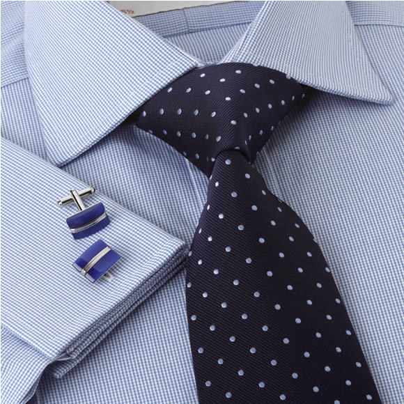 Blue Beaufort Dogtooth Shirt