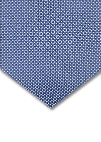 Prowse and Hargood Blue Natte Handmade Woven Tie