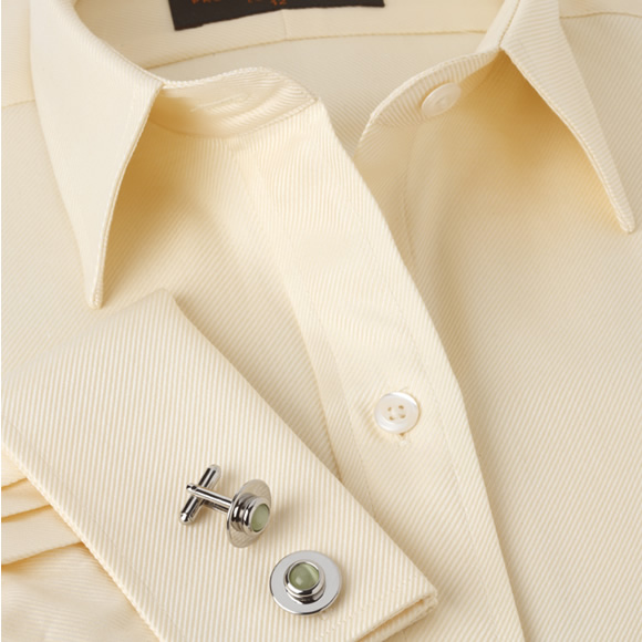 Prowse and Hargood Cream Luxury Twill Classic Shirt