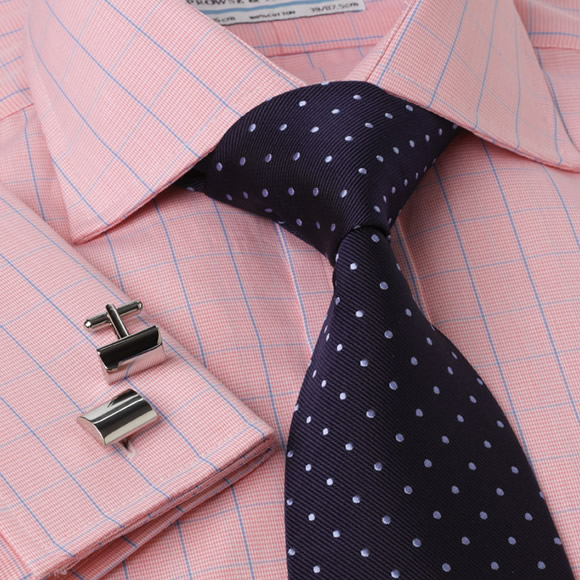 Prowse and Hargood Rowington Pink & Blue Check Shirt