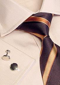 Tan End on End Shirt