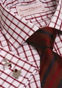 Prowse and Hargood Wine Saxham Check Shirt