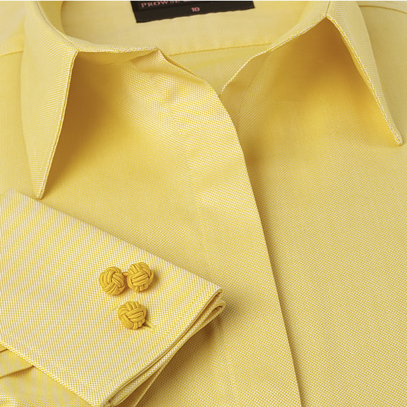 Womens Gold Royal Oxford Fitted Shirt