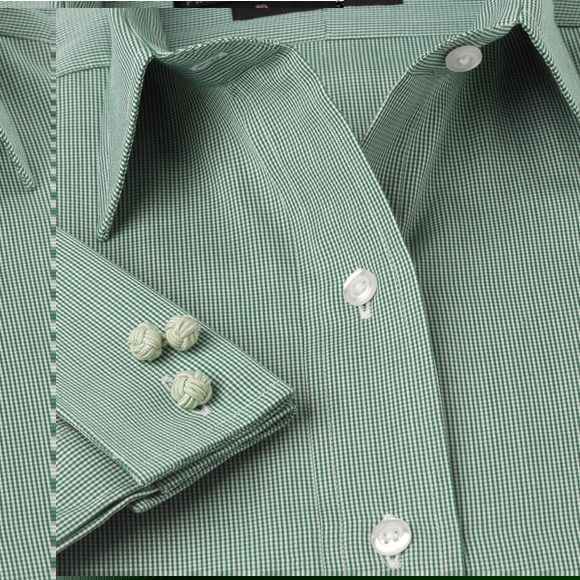 Womens Green Check Classic Shirt