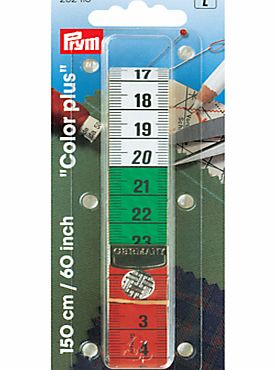 Prym Colour Plus Press Stud Tape Measure, 150cm