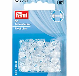Prym Curtain Pleat Pins, Pack of 50