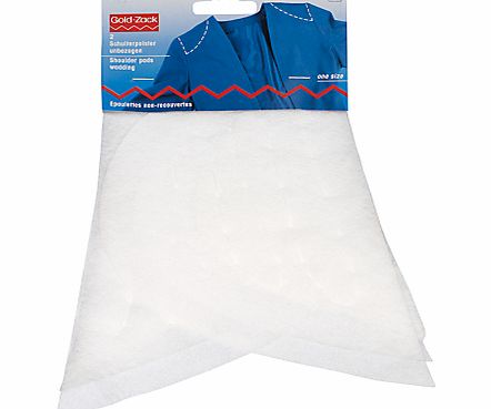 Prym Gold-Zack Set-In White Shoulder Pads With