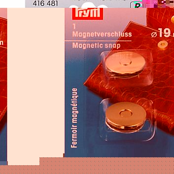 Prym Magentic Snap Fastener, Gold Colour, 19mm