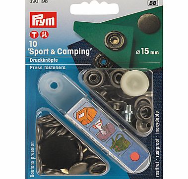 Prym Non-Sew Sport and Camping Fasteners, Pack