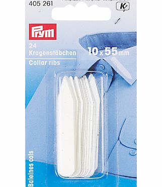 Prym Plastic Collar Ribs, Pack of 24