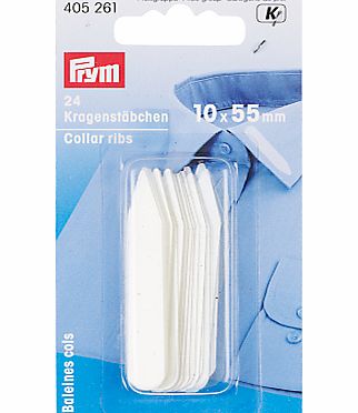 Prym Plastic Collar Ribs, Pack of 24