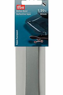 Prym Self Adhesive Reflective Tape, 1.2m x 20mm