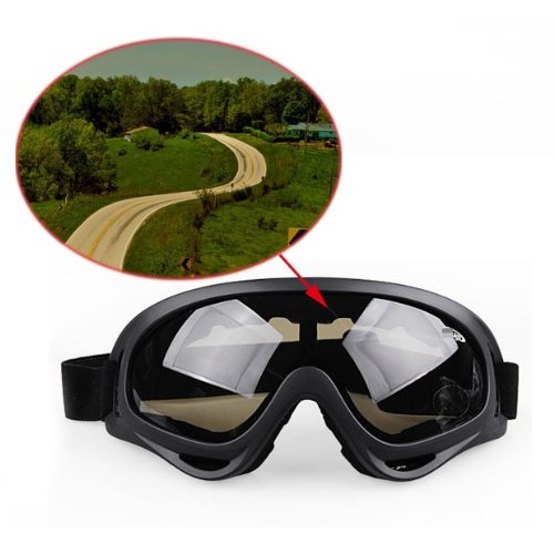 PS 1 Pcs Smoked Goggles Glasses Motorcycle Off Road MotoCross Skiing Helmet Snow Eyewear Warranty