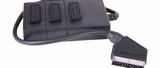 Psylins 3 Way Scart Box to Scart Plug