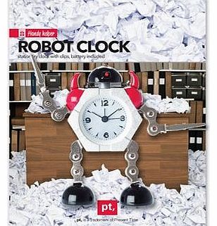 Robot Alarm Clock, Red
