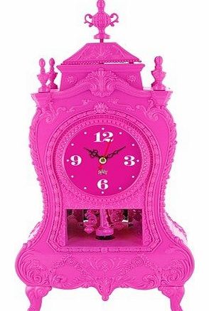 PT Silly Table Clock Baroque with Sound Plastic, Pink