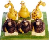 Puckator Noughts and Crosses, Gorilla Vs Giraffe