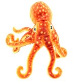Puckator Soft Plush Toy Octopus, Orange