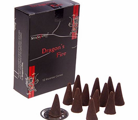 Puckator Stamford Black Incense Cones - Dragons Fire 37180