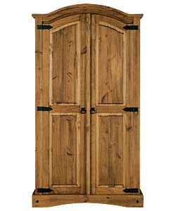 Puerto Rico 2 Door Wardrobe - Dark