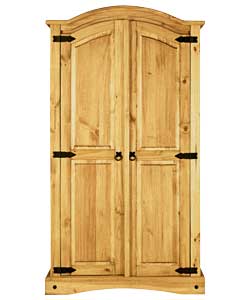 Puerto Rico 2 Door Wardrobe - Pine