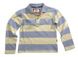 Puffa Junior Beech Long Sleeve Polo Shirt Bluebell 9/10 years