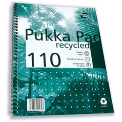 Pukka Pad Notebook Wirebound Recycled 100 Leaf