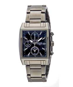 pulsar Gents Black Chronograph Watch