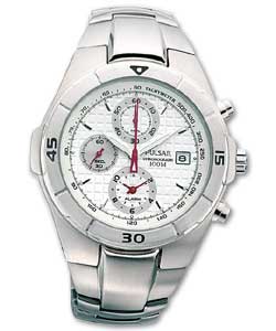 Pulsar Gents Stainless Steel Quartz Chronograph Watch