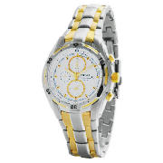 Mens Two Tone Chronograph Watch
