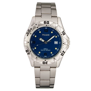Pulsar Stainless-Steel/Blue