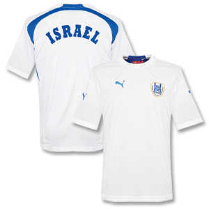 08-09 Israel Training Shirt White/Blue