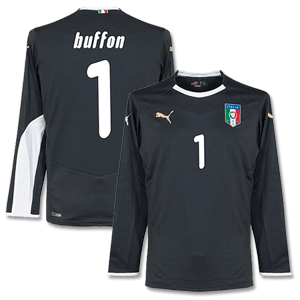 08-09 Italy 3rd GK Shirt + Buffon 1 (Fan Style)