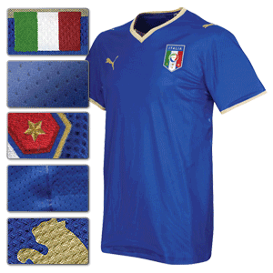 Puma 08-09 Italy Home Authentic Shirt
