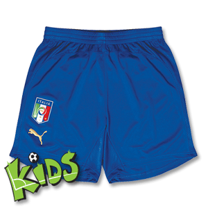 08-09 Italy Home Change Shorts - Boys - Royal