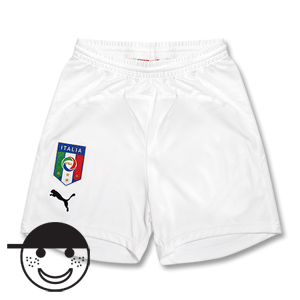 Puma 08-09 Italy Home Shorts - Boys - White