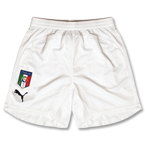 Puma 08-09 Italy Home Shorts - White