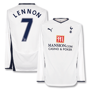 08-09 Tottenham Home L/S Shirt + Lennon 7