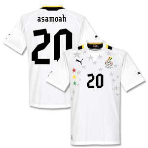 Puma 12-13 Ghana Home Shirt   Asamoah 20 (Fan Style)