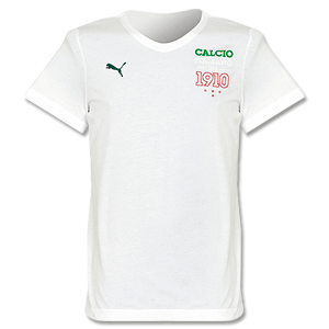 Puma 12-13 Italy V-Neck Graphic Tee - white