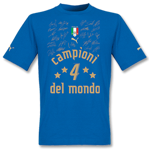2006 Italy Puma World Cup Winners Tee - royal