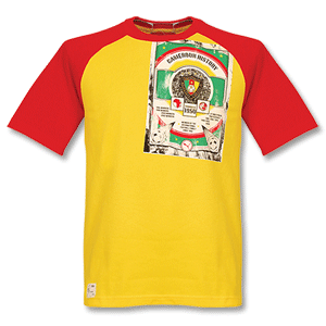 2008 Cameroon History T-shirt - yellow/red