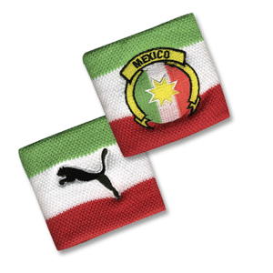 Puma 2008 Mexico Wristbands - Green/White/Red