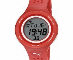 Puma Active Red Faas 200 Glow LCD Watch