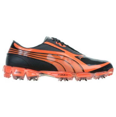 Amp Cell Fusion SL Golf Shoes Black/Orange